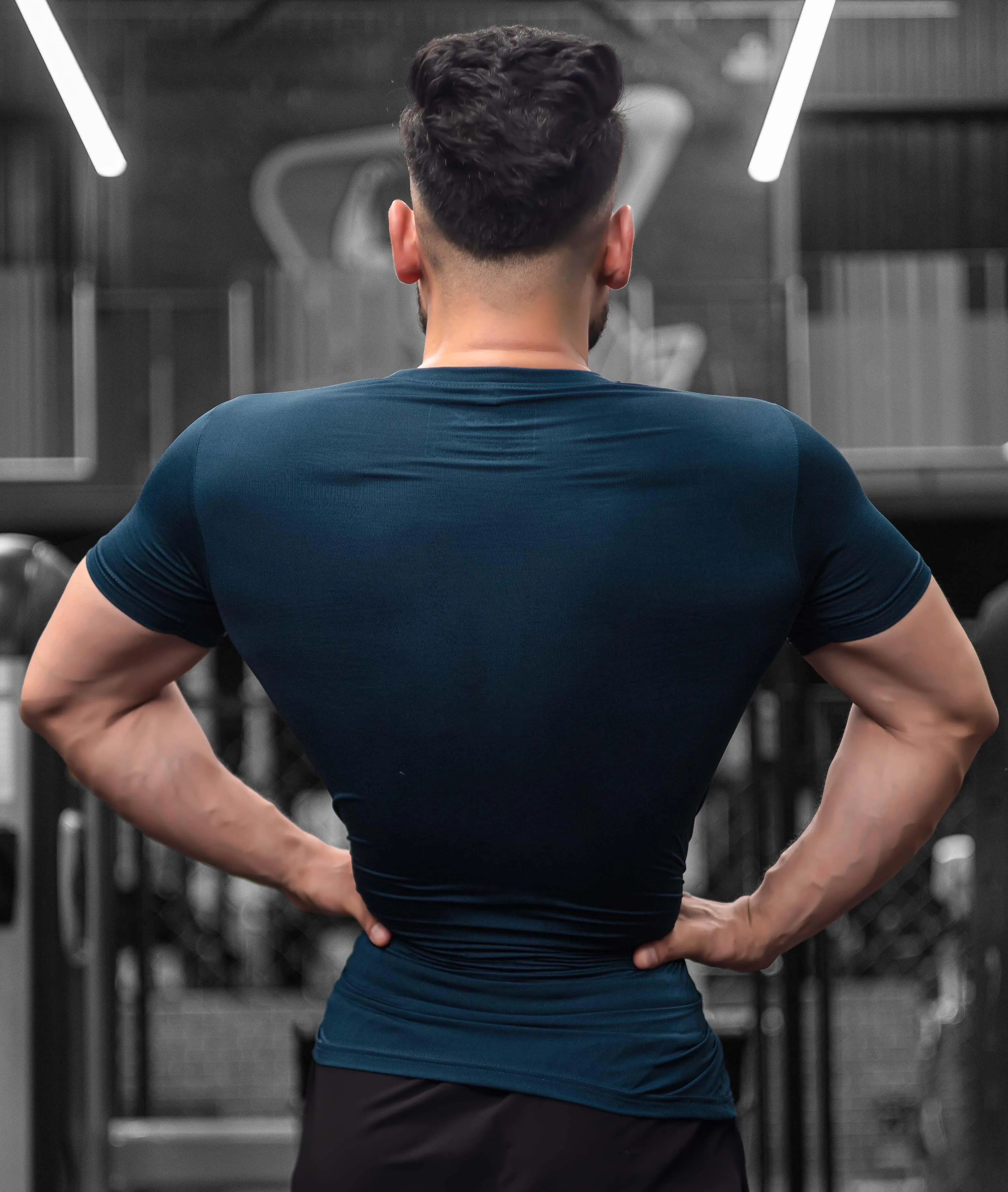 Ace GymX Tees: Teal Blue