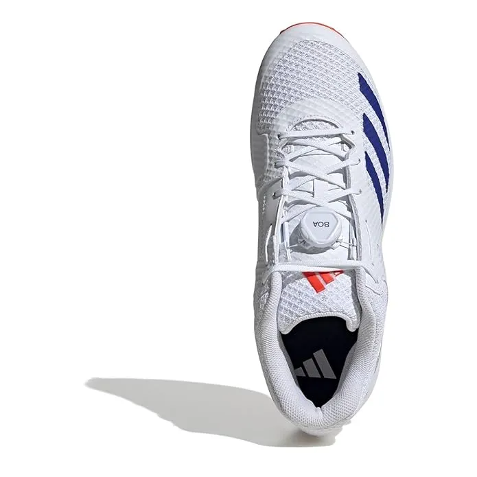 Adidas Adipower Vector Mid 20 Men's Cricket Shoes, Cloud White/Lucid Blue/Solar Red