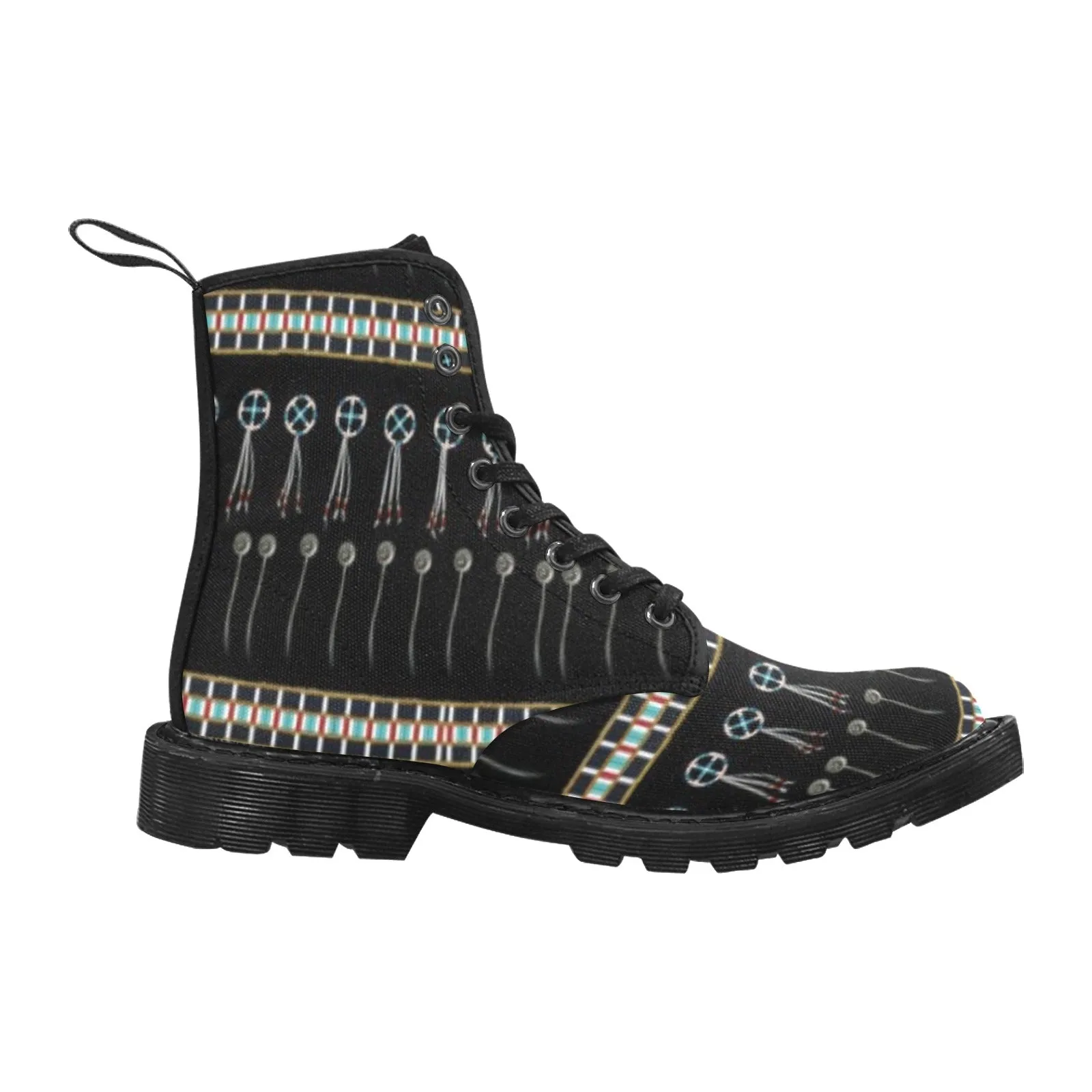 Beaded Bracelet Boots for Men (Black)