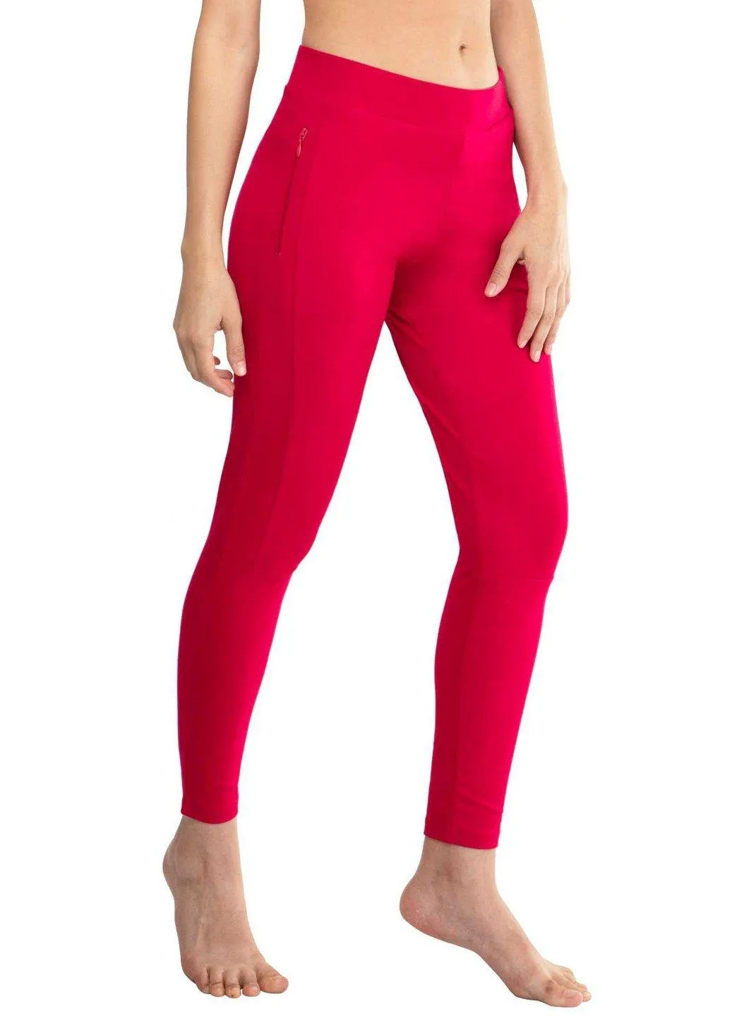 Cotton Pink Gym Wear Tights Yoga Pants With Pockets