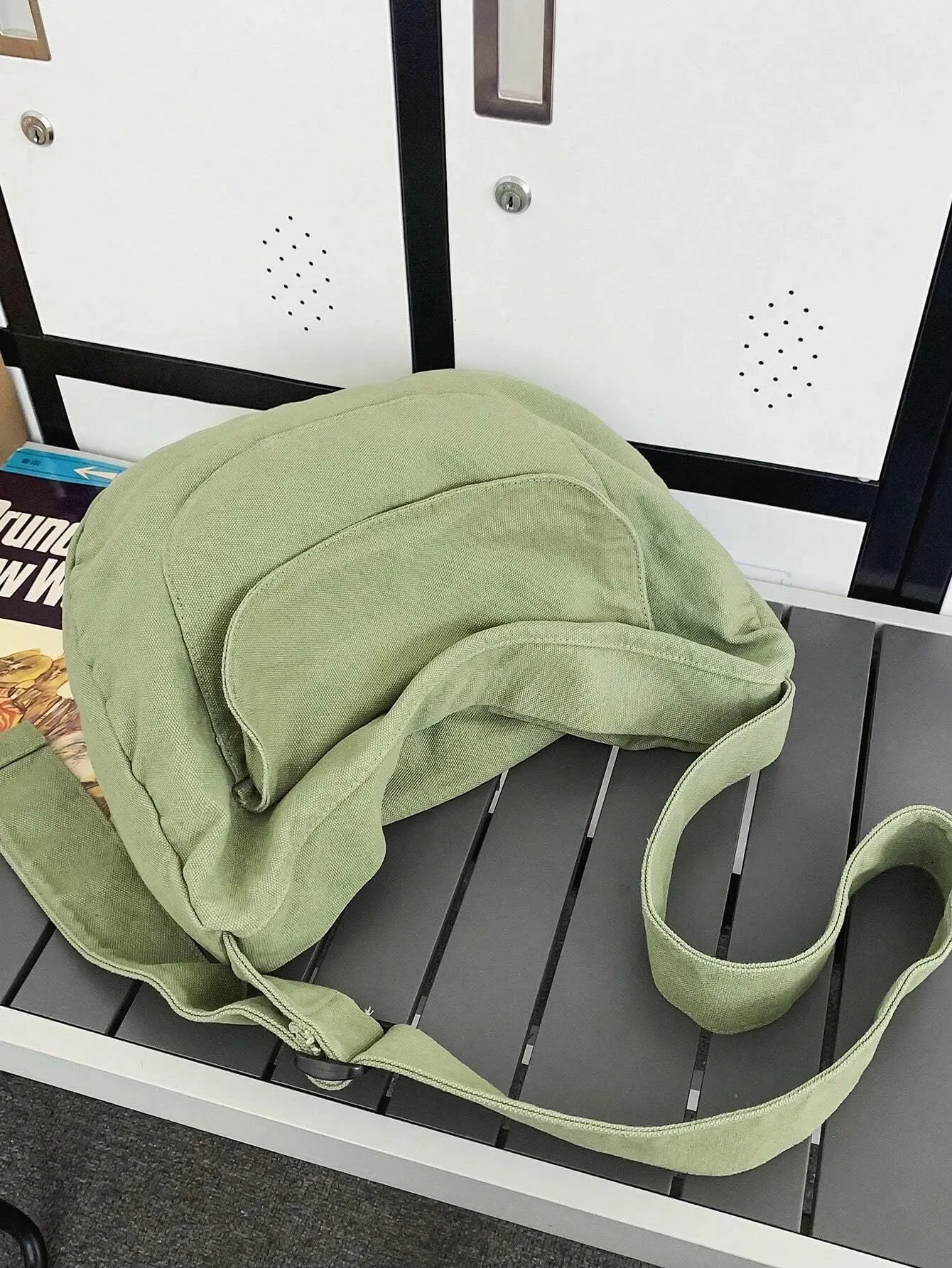 Glowic Unisex Green Hobo|Side Collage Bag(WBAG-89)