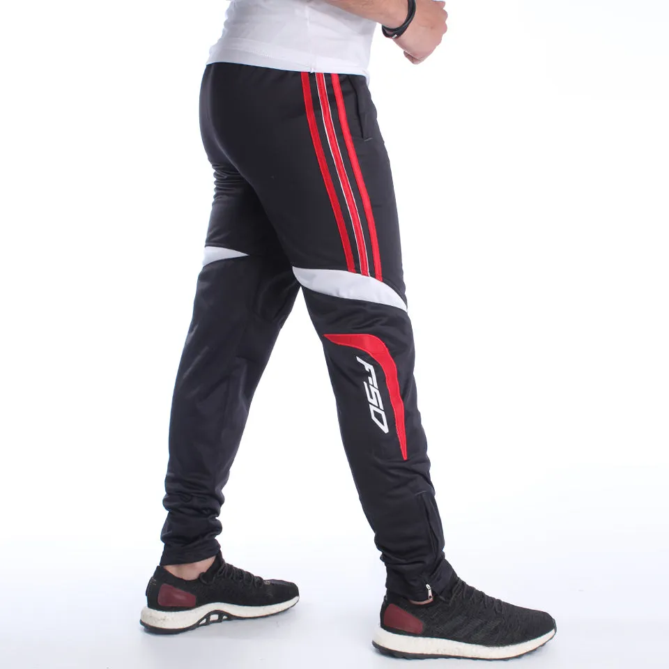 Men Black Solid Sports Track Pants -7013