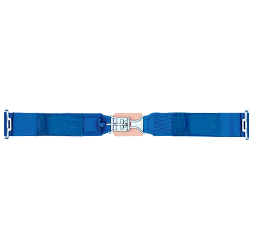 Simpson 5-Point Standard Latch & Link Lap Belt - Pull Down Adjust - 55" Bolt-In - Red