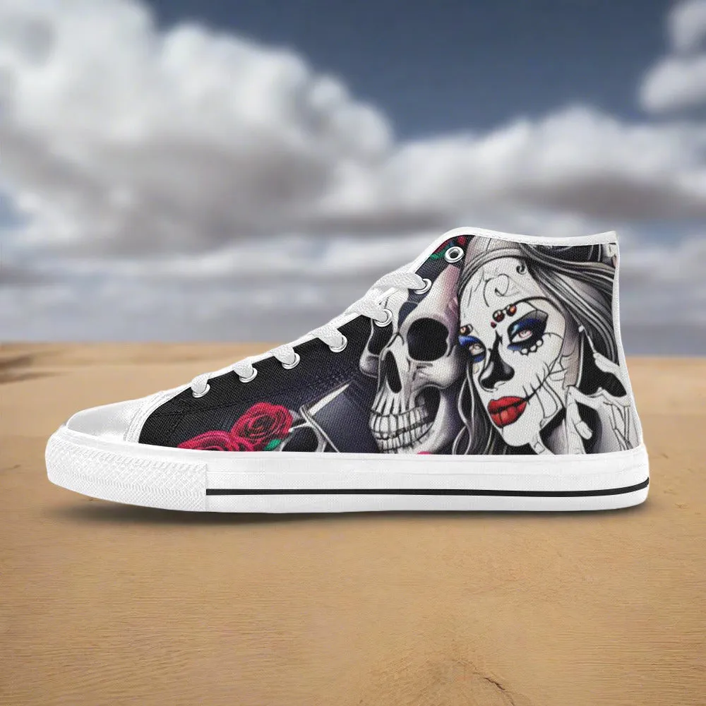 Woman & Skulls Men