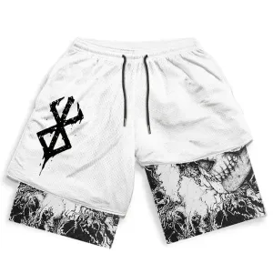 Y2K Men’s Anime Gym Shorts Y2K Men’s Anime Gym Shorts